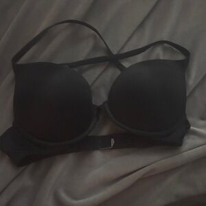 Victoria's Secret pink Push up Elegant Black Bra
